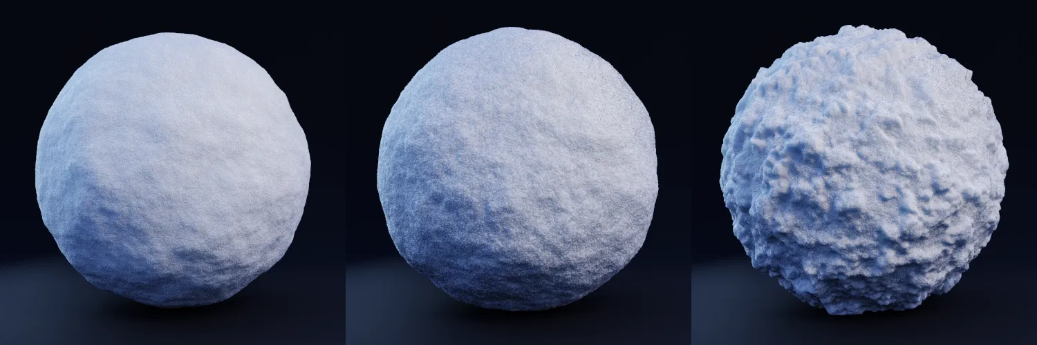 snow shader previews